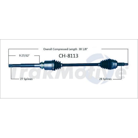 Surtrack Axle Cv Axle Shaft, Ch-8113 CH-8113